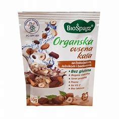 Ovsena Ka A Sa Okoladom Le Nikom I Bademom G Organski Proizvod Bez Glutena Posno Bio